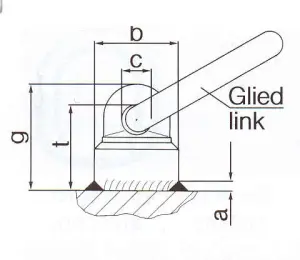 Петля сварная NS8KL2HI