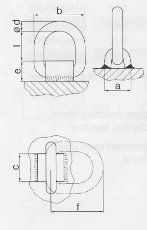 Петля сварная NS8HI1